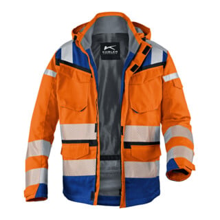 Kübler PSA Reflectiq Jacke 1307 warnorange/kbl.blau M