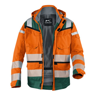 Kübler PSA Reflectiq Jacke 1307 warnorange/moosgrün