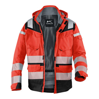 Kübler PSA Reflectiq Jacke 1307 warnrot/schwarz M