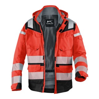 Kübler PSA Reflectiq Jacke 1307 warnrot/schwarz