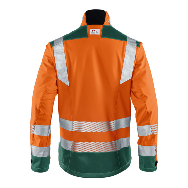 Kübler PSA Reflectiq Jacke 1507 warnorange/moosgrün S