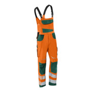 Kübler PSA Reflectiq Latzhose 3207 warnorange/moosgrün