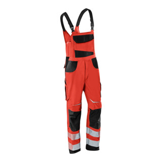 Kübler PSA Reflectiq Latzhose 3207 warnrot/schwarz 94