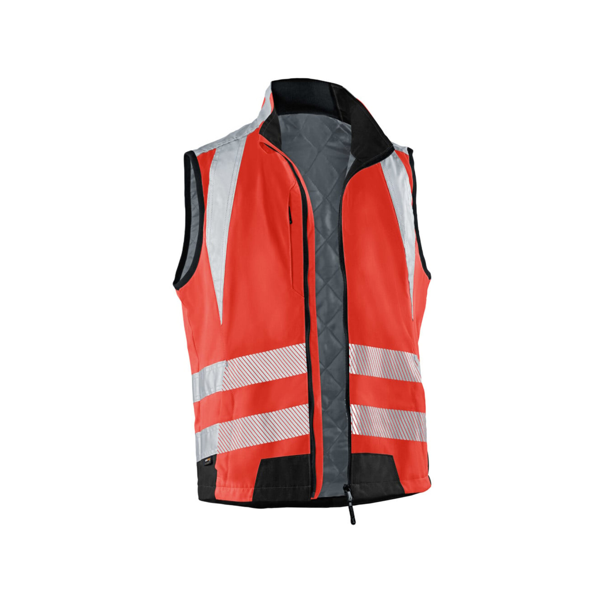 Kübler PSA Reflectiq Weste 7207 warnrot/schwarz S ; Kübler Workwear