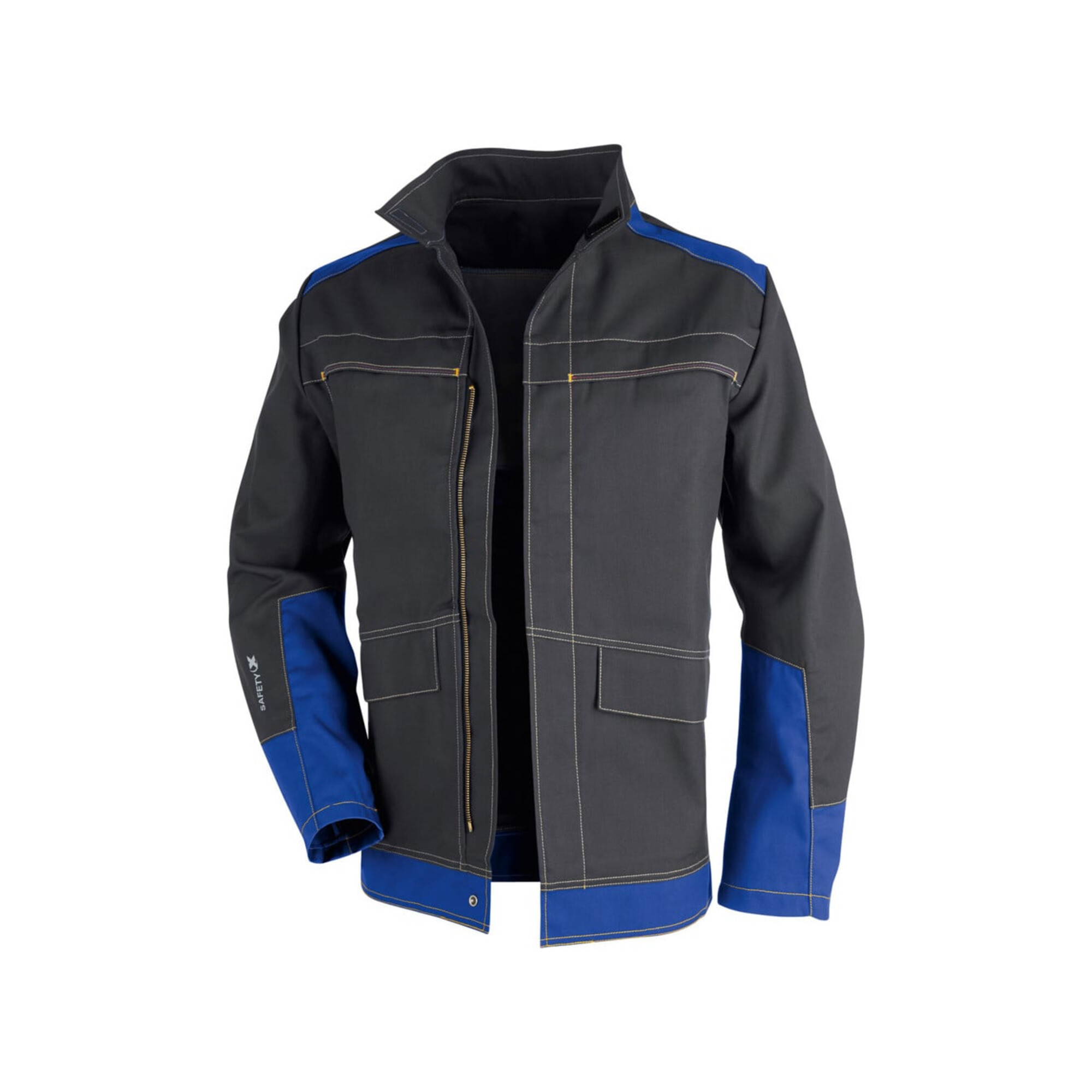 Kübler PSA Safety X6 1779 Jacke anthrazit/kornblumenblau Größe 44, aus Polyester/Baumwolle mit Reißverschluss/Stehkragen/Taschen/Reflexstreifen für