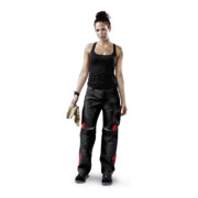 Kübler Pulsschlag Hose 2124 schwarz/mittelrot
