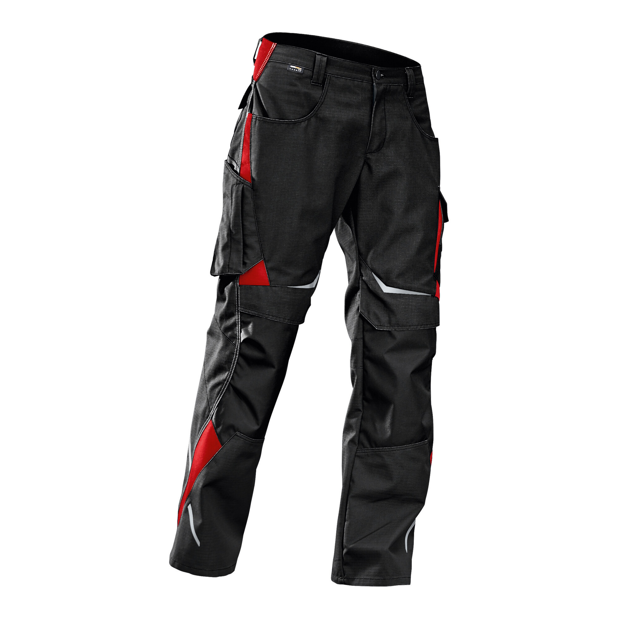 Kübler Pulsschlag Hose 2324 schwarz/mittelrot Größe 42 ; Kübler Workwear