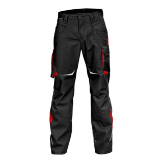 Kübler Pulsschlag Hose 2424 schwarz/mittelrot Größe 66