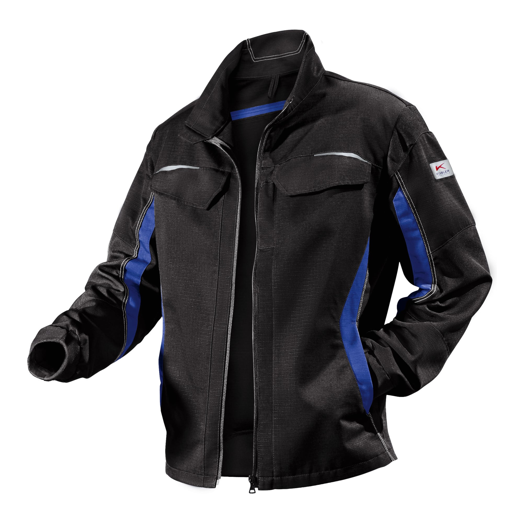 Kübler Pulsschlag Jacke 1324 schwarz/kornblumenblau Größe 66 ; Kübler Workwear
