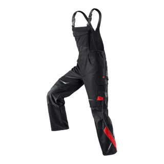 Kübler Pulsschlag Latzhose 3324 schwarz/mittelrot Größe 98