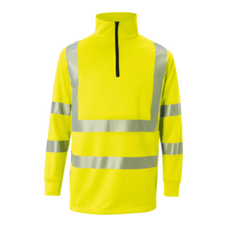 Kübler REFLECTIQ Zip-Sweater PSA 2 warngelb 3XL