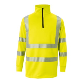 Kübler REFLECTIQ Zip-Sweater PSA 2 warngelb 4XL