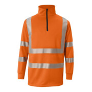 Kübler REFLECTIQ Zip-Sweater PSA 2 warnorange