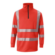 Kübler REFLECTIQ Zip-Sweater PSA 2 warnrot-3