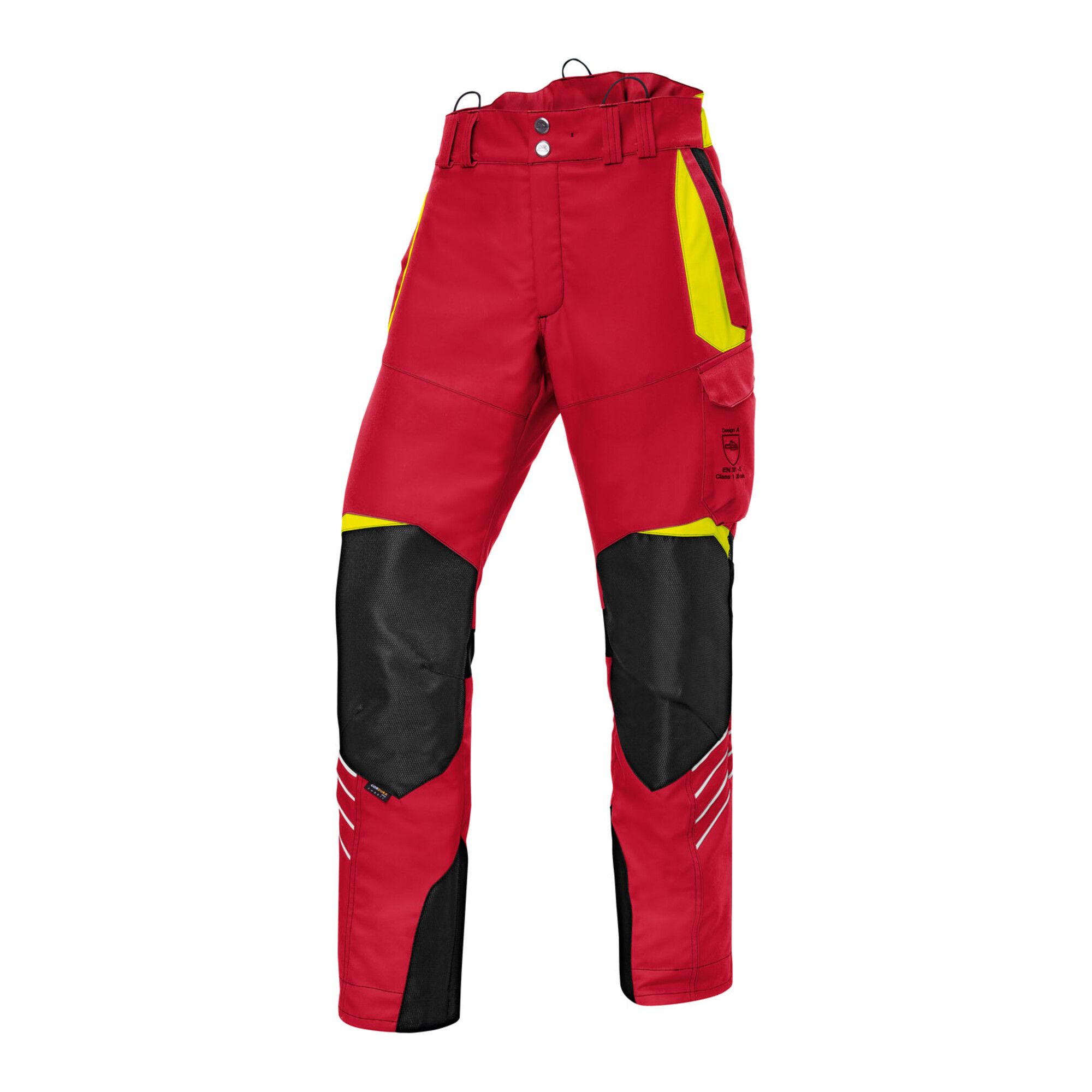 Kübler Schnittschutzhose FOREST PSA 3 rot/warngelb Form 2750 Größe XL-89 ; Kübler Workwear