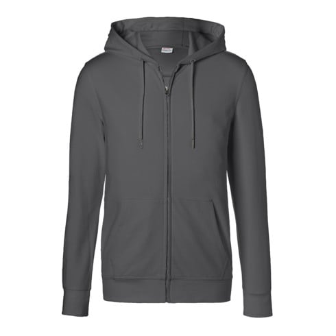 Kübler Shirts Kapuzen-Sweatjacke anthrazit