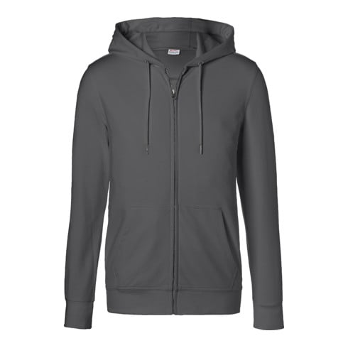 Kübler Shirts Kapuzen-Sweatjacke anthrazit XXL