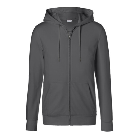 Kübler Shirts Kapuzen-Sweatjacke anthrazit XXL