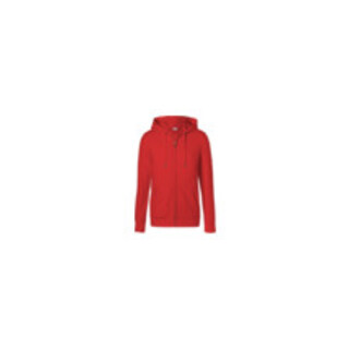 Kübler Shirts Kapuzen-Sweatjacke mittelrot