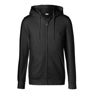 Kübler Shirts Kapuzen-Sweatjacke schwarz M