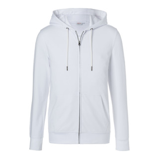 Kübler Shirts Kapuzen-Sweatjacke weiß