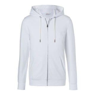 Kübler Shirts Kapuzen-Sweatjacke weiß 4XL