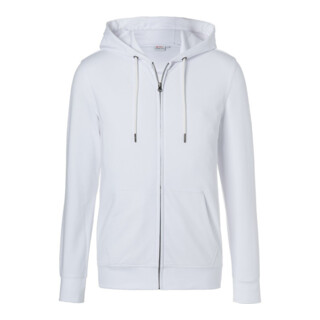Kübler Shirts Kapuzen-Sweatjacke weiß