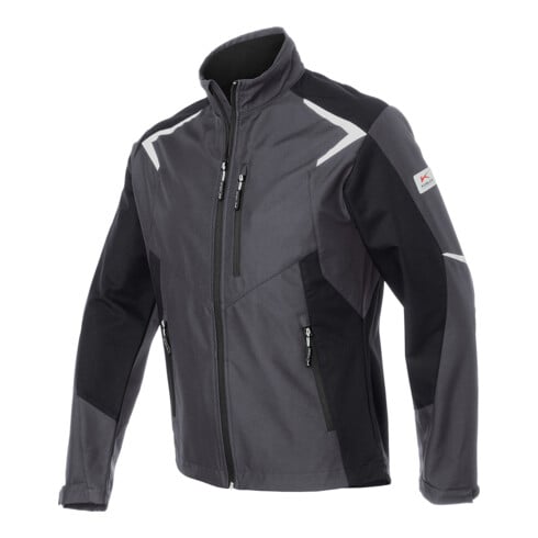 Kübler Softshell Jacke BODYFORCE anthrazit/schwarz Form 1425 Größe S