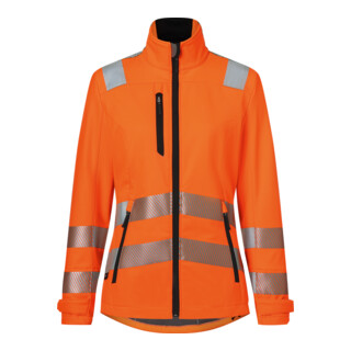 Kübler Softshell Jacke Damen REFLECTIQ PSA 2 warnorange Form 1509 Größe XL