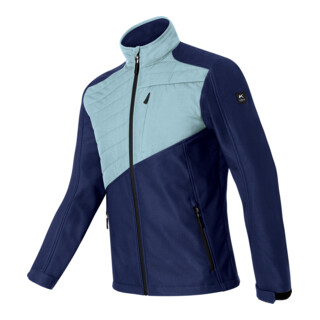 Kübler Softshell Jacke Hybrid dunkelblau eisblau S
