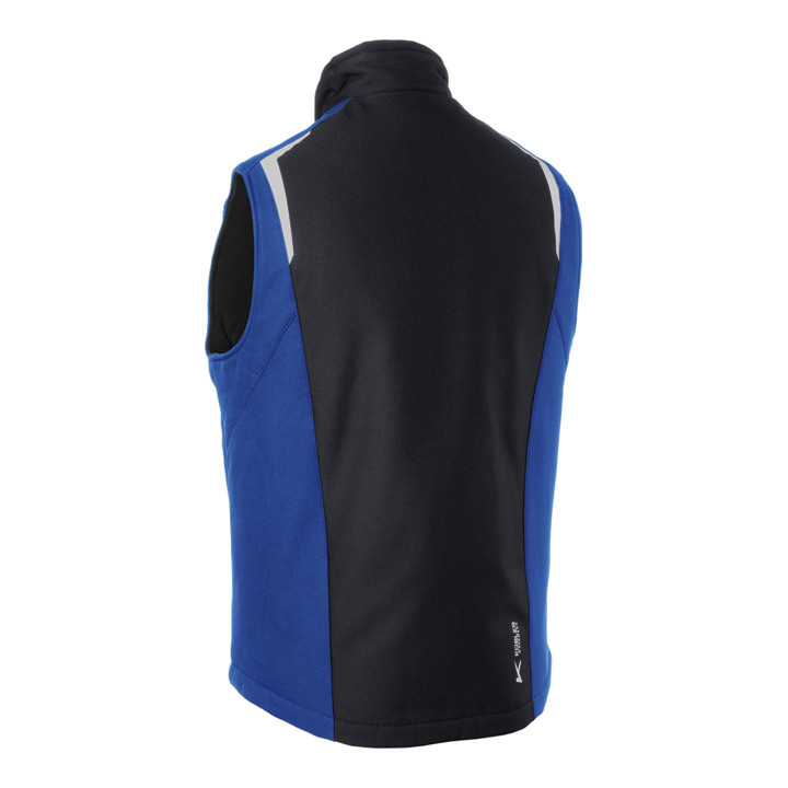 Kübler Softshell Weste BODYFORCE schwarz/kbl.blau Form 7125 Größe S