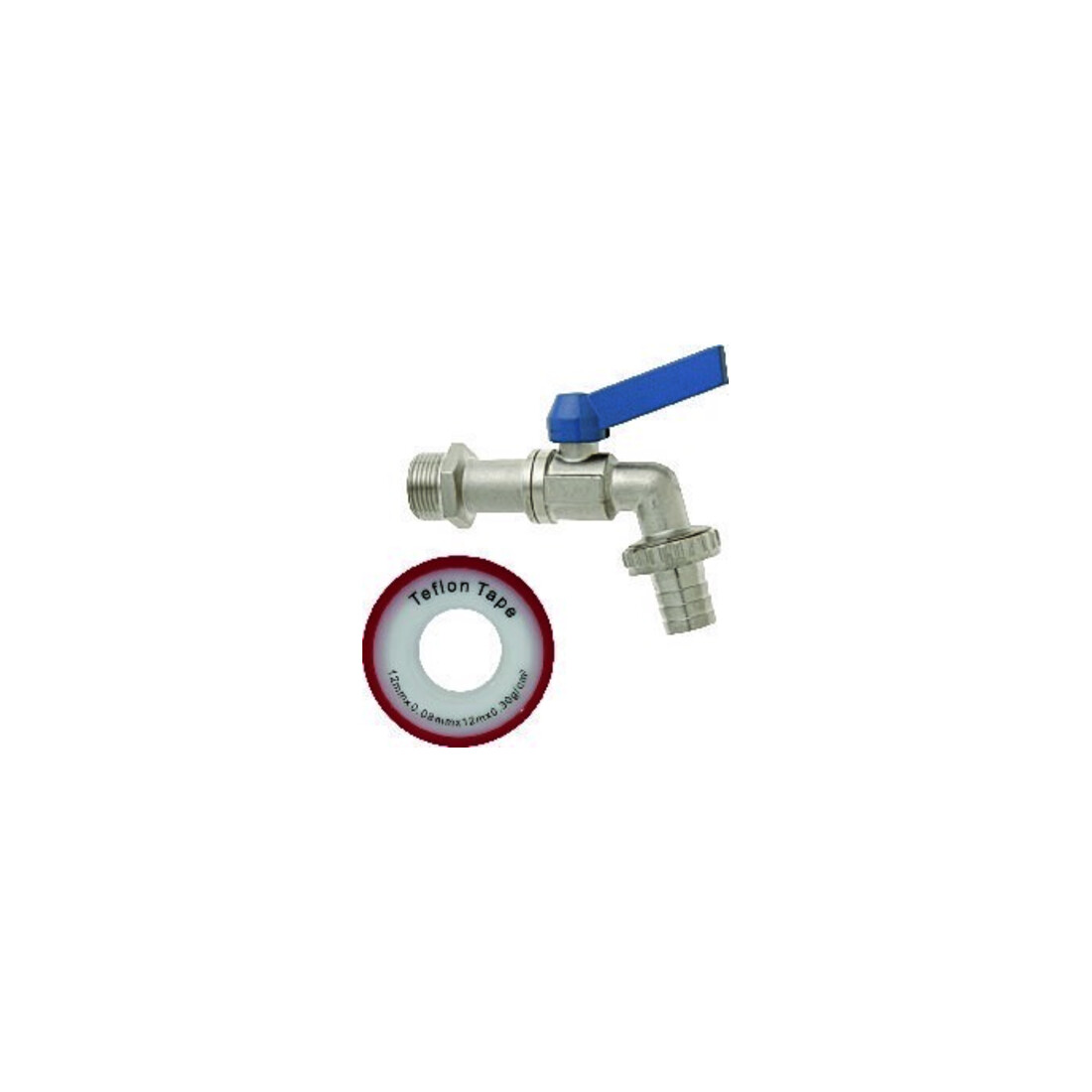 Kugelauslaufventil-Set 1/2"-10mm MS Ni GEKA