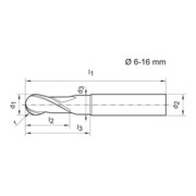 Kugelfr. WN VHM Signum10,0mm HA Z 2 L Gühring-1