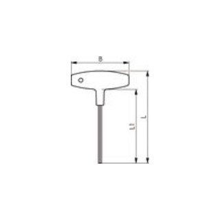 Kugelkopfschraubendreher 6x150mm ergonom.2Komp.-Griff gehärtet/vernickelt CV.