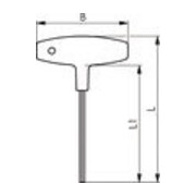 Kugelkopfschraubendreher 6x150mm ergonom.2Komp.-Griff gehärtet/vernickelt CV.-3