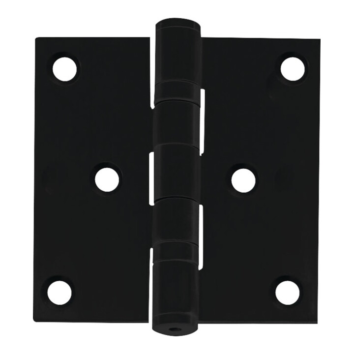 Kugellagertürscharnier VA ktg.76x76mm DIN L/R schwarz ausziehb.Stift INTERSTEEL