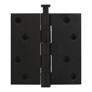 Kugellagertürscharnier VA ktg.89x89mm DIN L/R schwarz ausziehb.Stift INTERSTEEL-1
