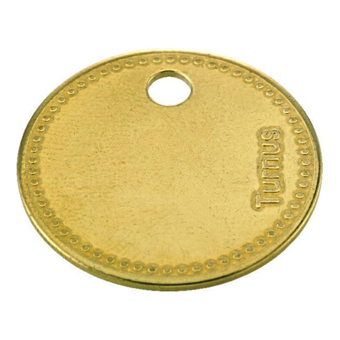 Kukko Outil en laiton, diamètre 27 mm, perforé, avec bord perlée
