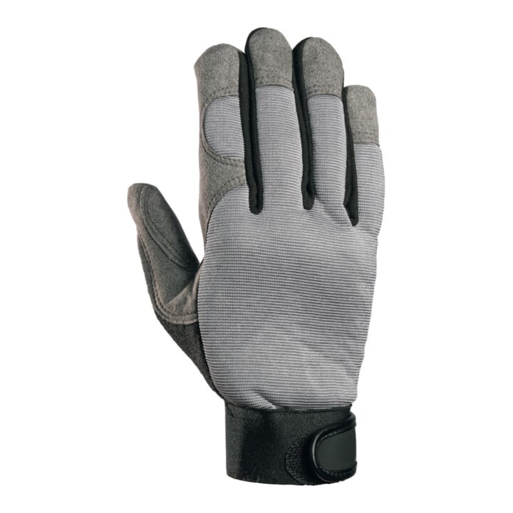 Kunstlederhandschuhe RewoMech 640 Gr.9 schwarz/grau Kunstleder/Elastan
