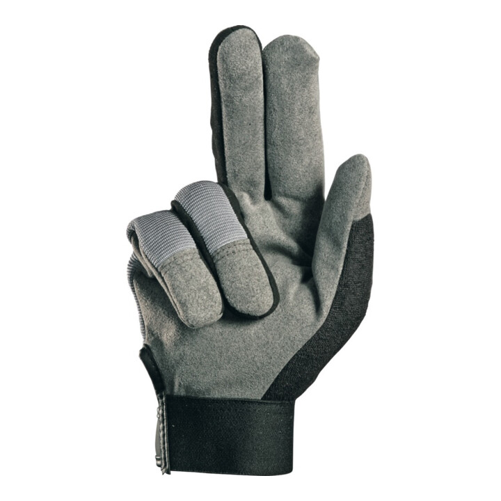 Kunstlederhandschuhe RewoMech 640 Gr.9 schwarz/grau Kunstleder/Elastan