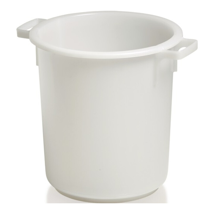 Kunststoffbehälter rd.40l HD-PE weiß D420xH445mm m.Außengriff CRAEMER