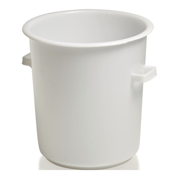 Kunststoffbehälter rd.75l HD-PE weiß D515xH530mm m.Außengriff CRAEMER