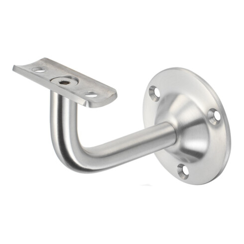 KWS Support de main courante 4524 avec appui incurvé Acier inoxydable, brossé