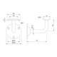 KWS Support de main courante 4524 avec appui incurvé Acier inoxydable, brossé-2
