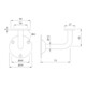 KWS Support de main courante 4525 avec appui plat Acier, argenté, peint cuisson-2