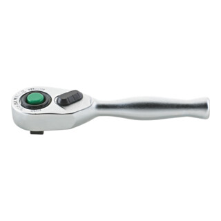 La clé à cliquet en acier 6,3 mm (1/4") Mini-QR à dents fines RSW.80 ° L.90 mm