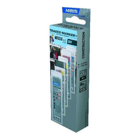 LA-CO Markal Trades-Marker Set de mines de rechange graphite pour sec