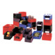 LA-KA-PE Bac de stockage rouge L400xP600xH175 mm Charge 600kg, 2 pcs sans poignée-1