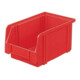 LA-KA-PE Bac de stockage visible LK 1A rouge 500/450x300x230 mm-1