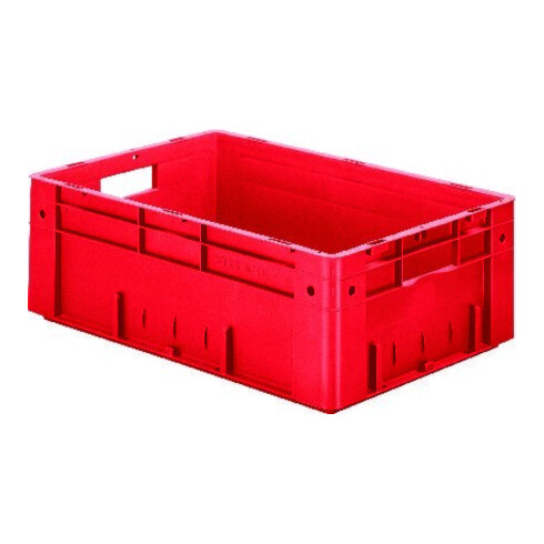 LA-KA-PE Caisse empilable de transport L600xP400xH210 mm verte charge 700kg avec poignée